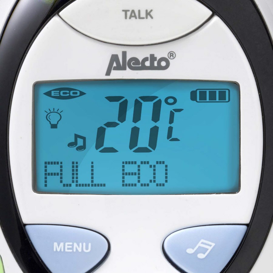 Full Eco DECT babyfoon met voorgeprogrammeerde slaapliedjes - Alecto ...