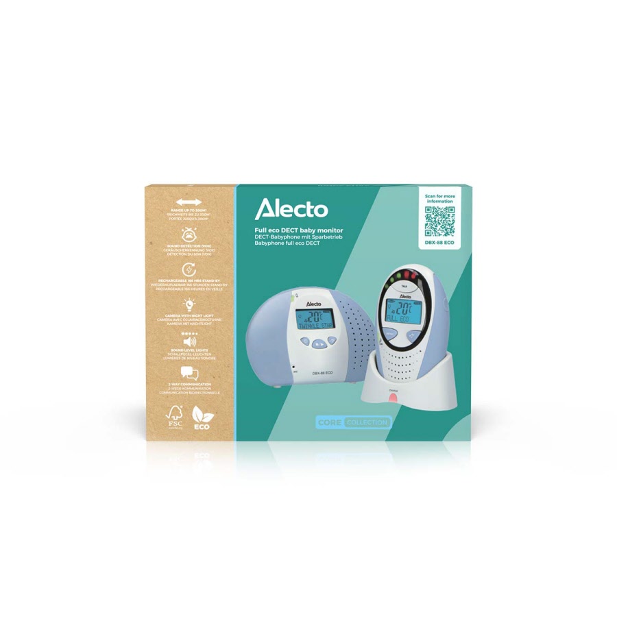 Full Eco DECT babyfoon met voorgeprogrammeerde slaapliedjes - Alecto ...