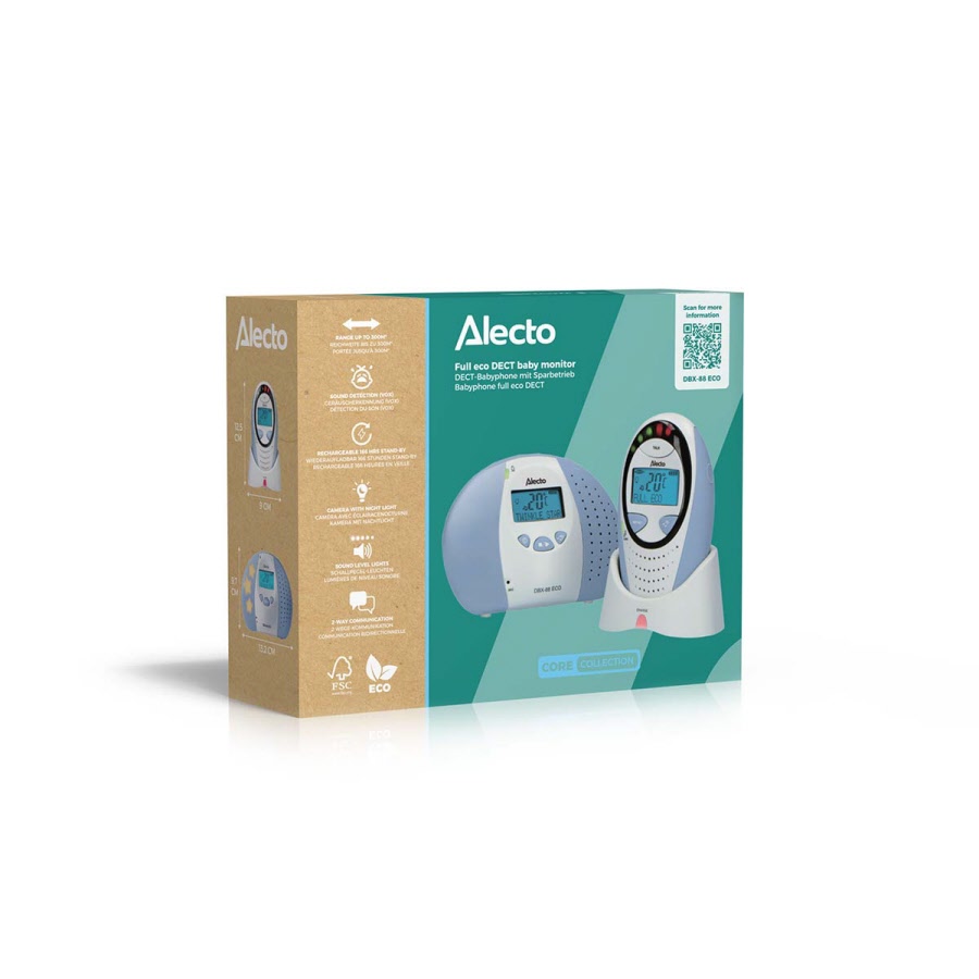 Full Eco DECT babyfoon met voorgeprogrammeerde slaapliedjes - Alecto ...