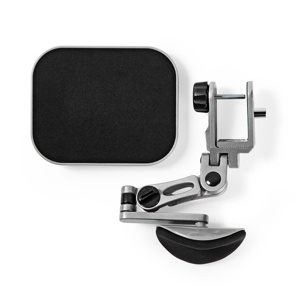YuPinDiZu Ergonomische Armsteun Muismat Voor Stoel - Verstelbaar Met Anti-val Rand, Zwart