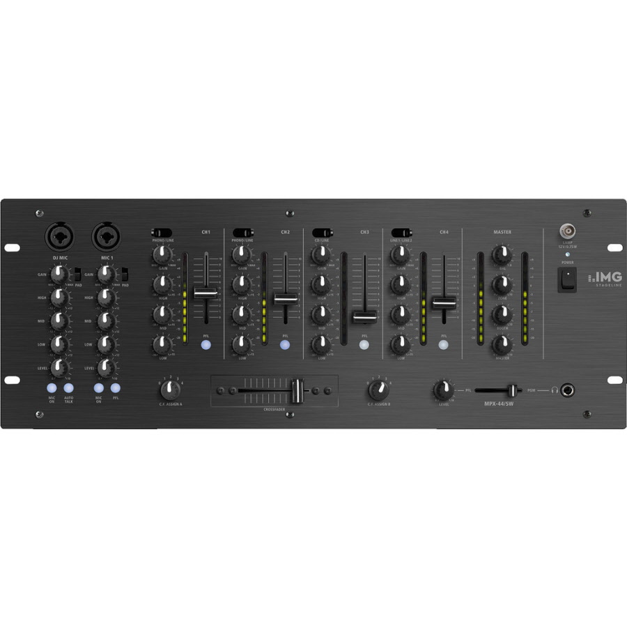 IMG Stageline MPX-44/SW 6-kanaals stereo DJ mixer