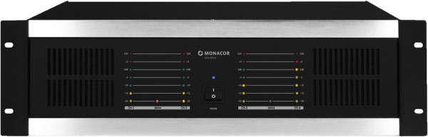 Donner 4 Channel Audio Amplifier, Bluetooth 5.0, Audio Power Amplifier, 440W Hi-Fi Amplifier with USB, SD, FM, Echo 2 Microphone Inputs, RCA, LED, for Studio, Home, MAMP5