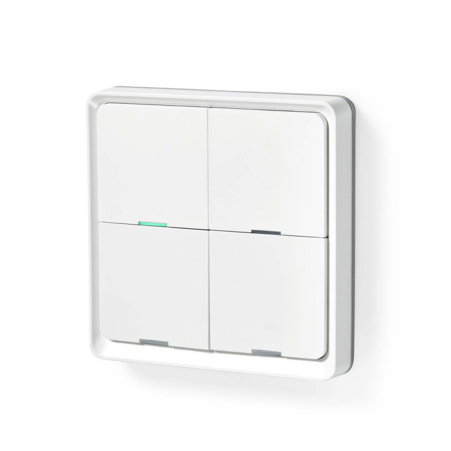 Paulmann 50048 Smarthome Zigbee Yourled schakelaar dimmen bediening max. 60 W 12 V DC-laagspanningsschakelaars 50048 - Compatibel met Echo Plus, 3.8 x 9.5 x 2.8 cm, Wit, Grijs