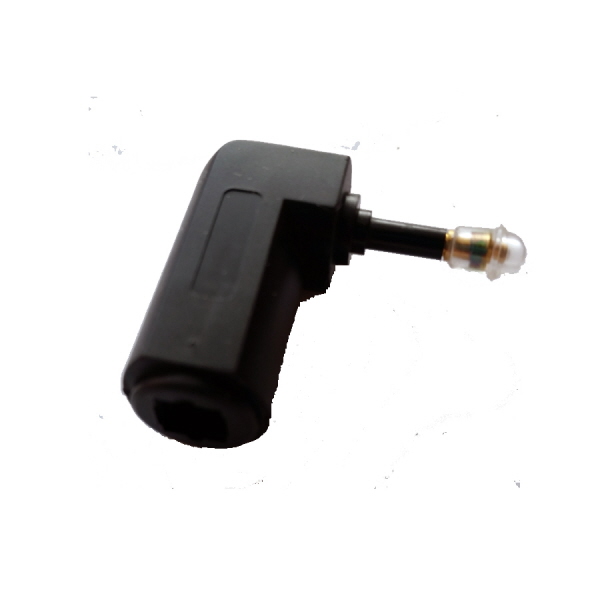 2x Adattatore Angolare 90° TOSLink A 3,5 Mm – Convertitore Ottico Da Jack A Mini Plug, Cmple