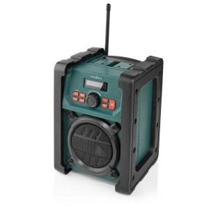Nedis RDFM3100YW FM-Bouwradio | 15 W | Bluetooth® | IPX5 | Handvat